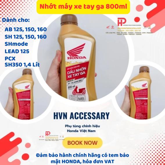 Dầu nhớt cho xe tay ga HONDA Vision Air Blade 110  Lead 110  (700ml)