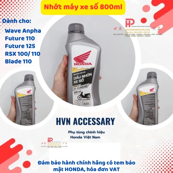 Dầu nhớt cho xe tay ga HONDA Vision Air Blade 110  Lead 110  (700ml)