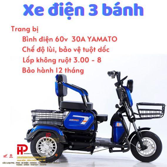 Xe điện 3 bánh ROAD công suất động cơ 60v 600w Dành cho người lớn tuổi, người khuyết tật